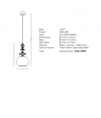 22079 Pendant Light