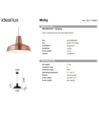 Moby Copper 093697 / Rippvalgusti
