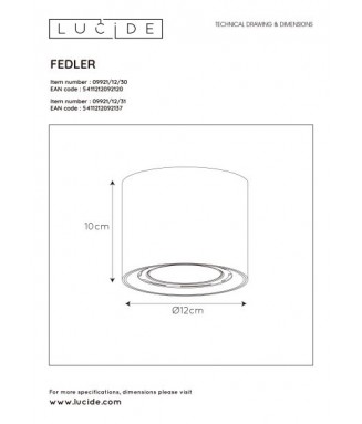 Fedler 09921/12/31 12W GU10