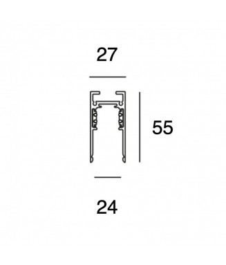 Magnet Track Z2000-48 Black 2m