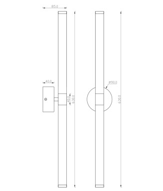 MOD106WL-L16B3K  /Seinavalgusti