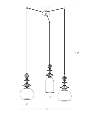 22152 Pendant Light / Rippvalgusti