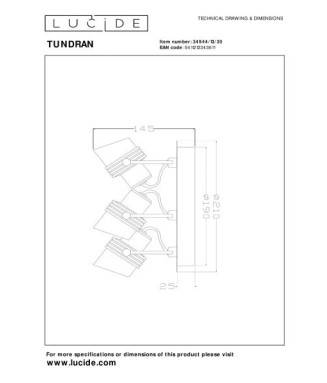 Tundran 34944/13/30 / Spotlight ceiling