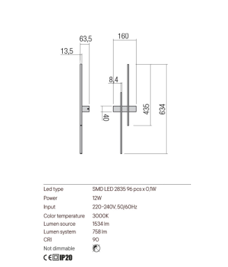 Tangent 01-2745 /Seinavalgusti