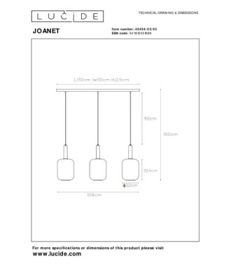 Joanet 45494/03/65 Pendant light
