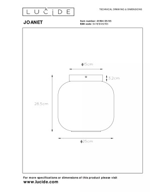 Joanet 45194/25/65 D-25cm Laevalgusti