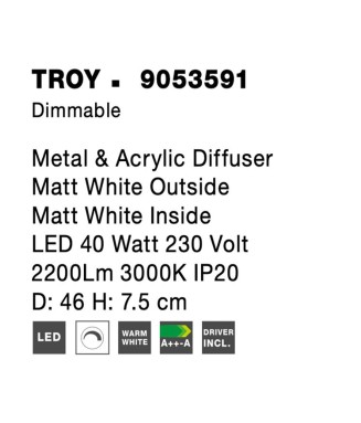 TROY D-46, 9053591 White