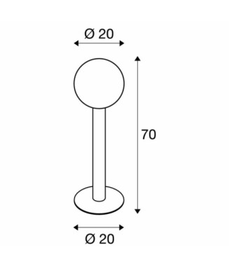 Gloo Pure 1002001 H-70cm/ Pollarvalgusti