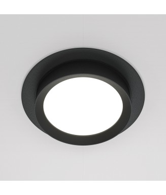 DL086 HOOP Black Round /Downlight