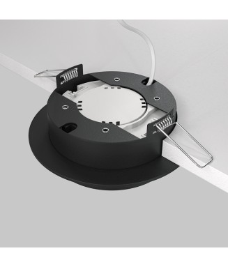 DL086 HOOP Black Round /Downlight