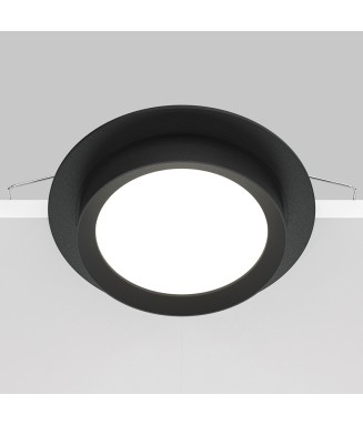 DL086 HOOP Black Round /Downlight