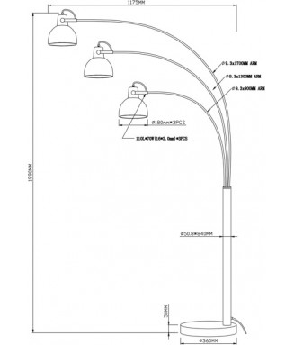 Antenne Floor, 3xE27