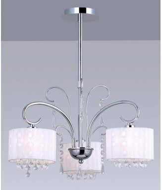 Span White Chandelier 3xE14