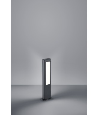 TRIO LIGHTING TRIO LIGHTING MINEROS LAMPADA DA APPOGGIO GRANDE LED DA  ESTERNO CON SENSORE CREPUSCOLARE GRIGIO R55256911