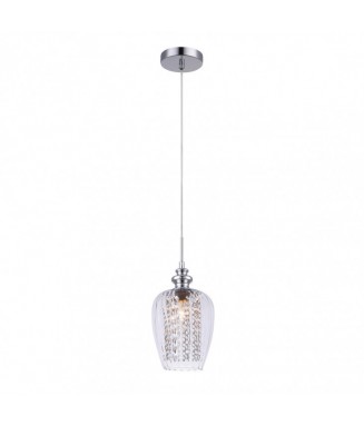 Pirita Pendant 1, Clear/Chrome