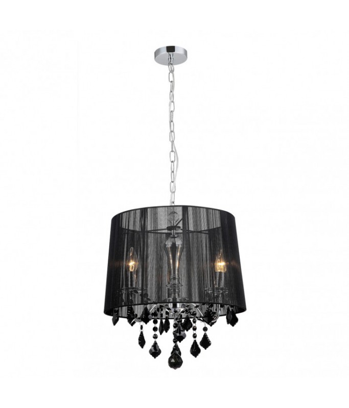 Cornelia Pendant -3 Black / Rippvalgusti