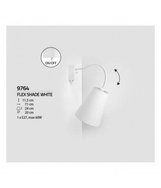 Flex Shade Wall White 9764