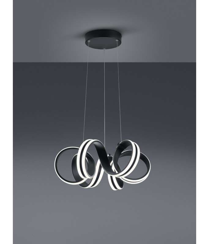 Carrera Pendant Black 38W LED