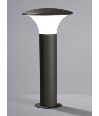 TRIO LIGHTING TRIO LIGHTING MINEROS LAMPADA DA APPOGGIO GRANDE LED DA  ESTERNO CON SENSORE CREPUSCOLARE GRIGIO R55256911