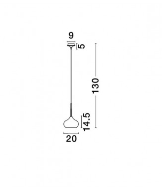 Cioto Chrome D-20cm / Rippvalgusti