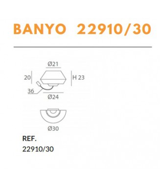 Banyo Red/Matt Nickel 22910/30