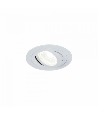 DL023-2-01W White Round /Süvis. valgusti