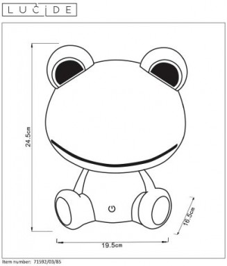 Dodo Frog 71592/03/85/ Lauavalgusti